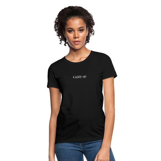 Giddy Up Tee - black